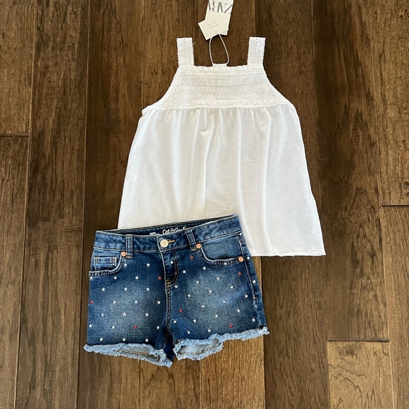 Zara Girls White Sleeveless Crochet Boho Coastal Tank Top Size 8 - Picture 4 of 10